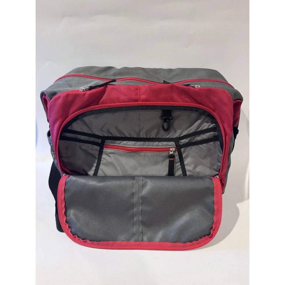 JanSport Crossbody Messenger Bag Red & Grey College Student Travel Unisex‎ LNC